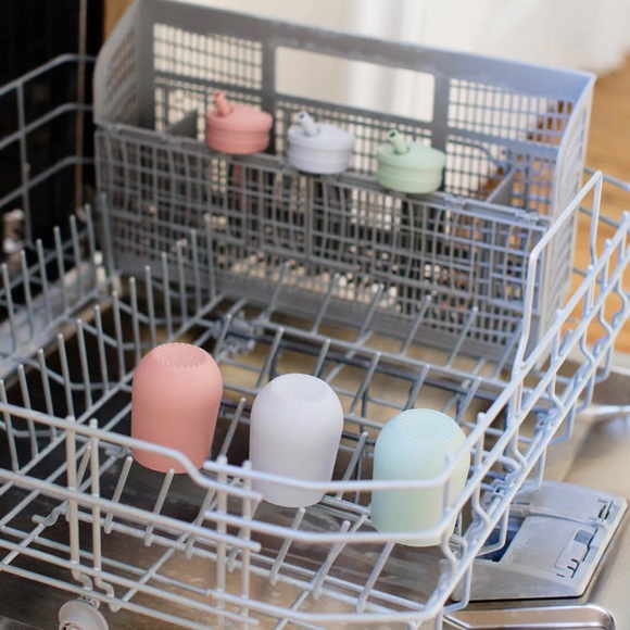 š„¤EZPZ // Mini Cup + Straw Training System in Pewter (12m+) - Picture 8 of 9